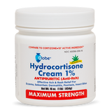 Globe Hydrocortisone Maximum Strength Cream 1% w/ Aloe, 16 oz Jar